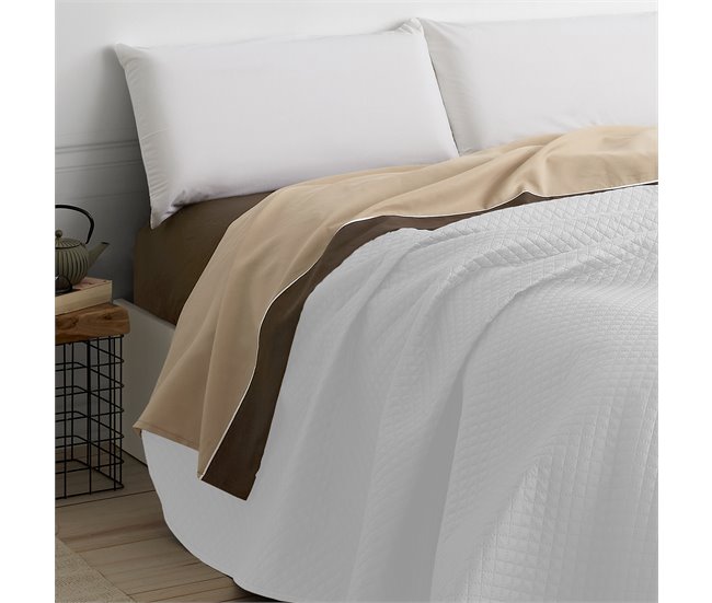 Vipalia Colcha bouti para cama. Colcha cubre cama acolchada reversible. Modelo Rombos 