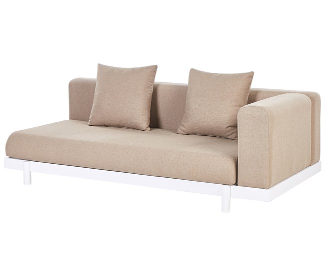 Beliani Conjunto de jardín Poliéster MISSANELLO Beige