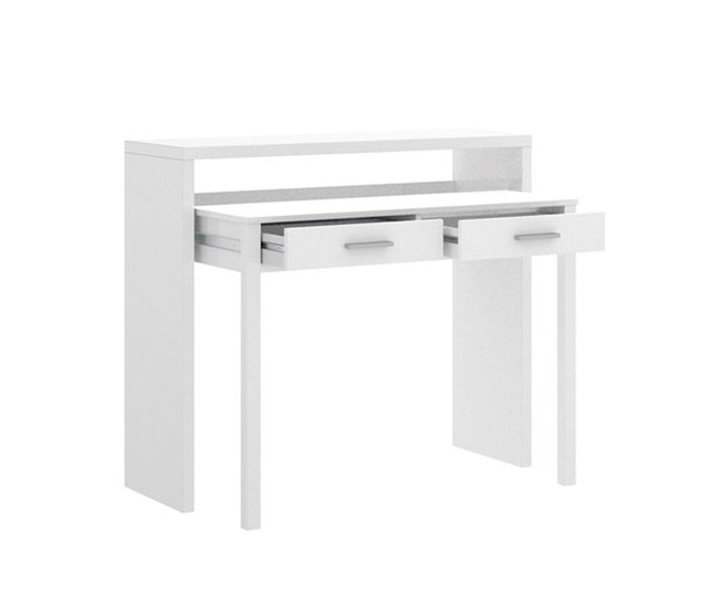 Consola Seven diseño extensible   xx Blanco