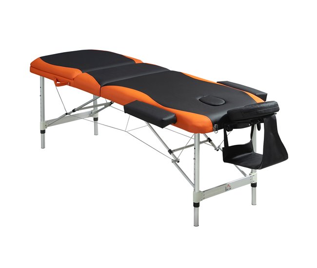 Camilla de Masaje Plegable PU, Aluminio, Plástico HOMCOM Multicolor