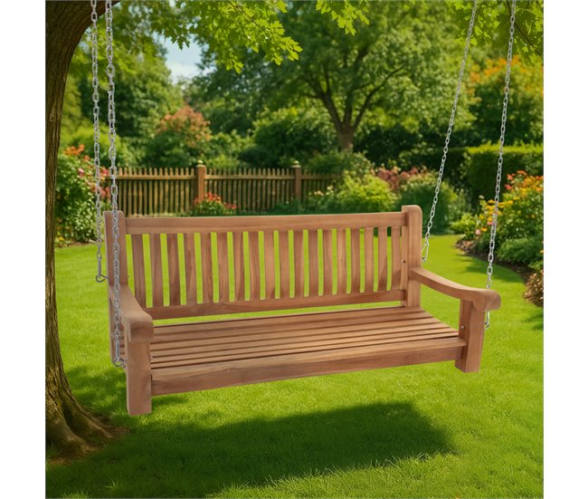 Banco de jardín - Joyce - Madera 150x70 Marron