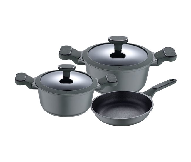 Set 5pcs bateria de cocina aluminio fundido Multicolor