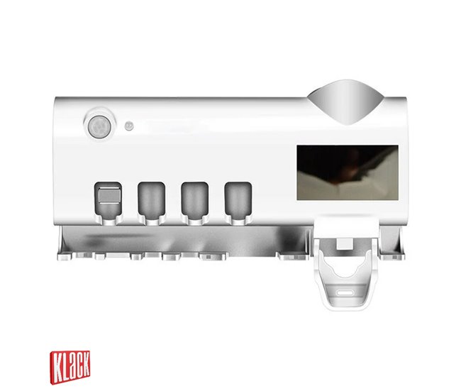 Portacepillos de Dientes Eléctrico Esterilizador UV 2000 mAh KLACK® Blanco