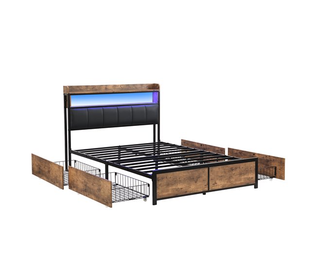 Camas de matrimonio Negro