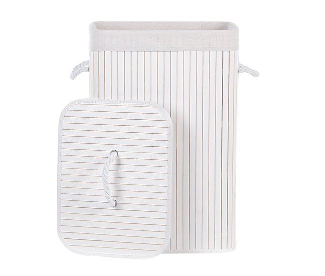 Beliani Cestas para la ropa KOMARI Blanco