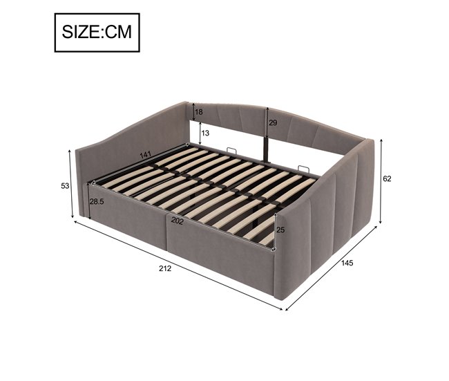 Canapés abatibles Gris