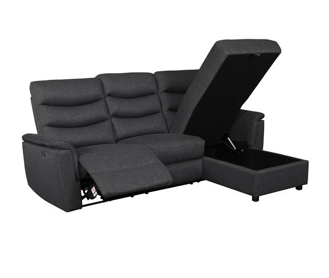 Chaise loungue relax FAMILY eléctrico Antracita