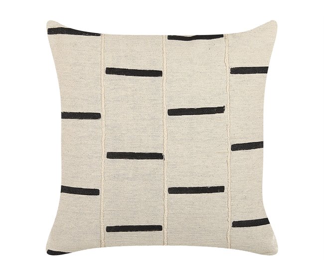 Beliani Cojín decorativo ABIES Beige