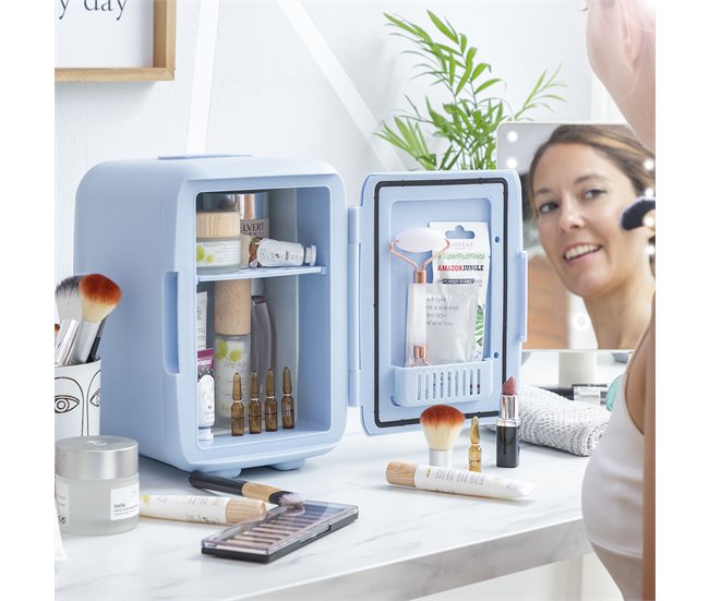 Mini Nevera para Cosméticos Azul