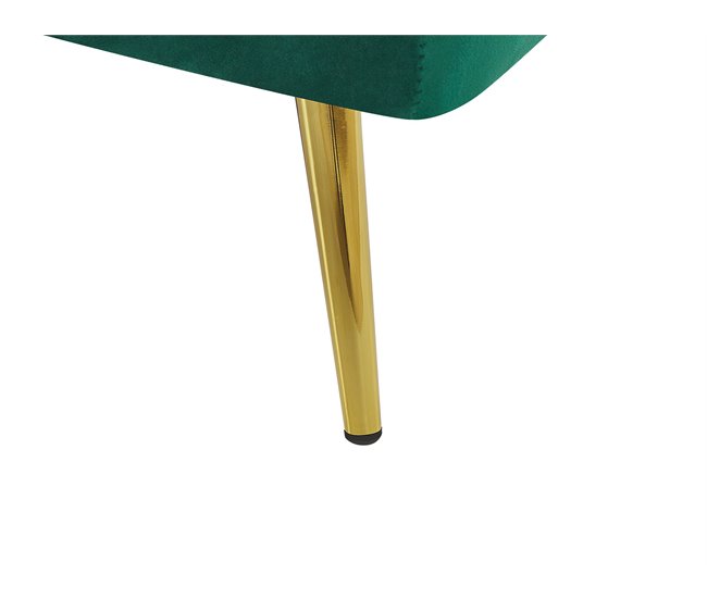 Beliani Sofá cama Terciopelo VETTRE Amarillo