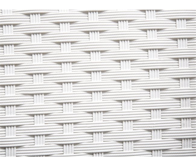 Beliani Mesa de jardín ITALY 100x220 Blanco