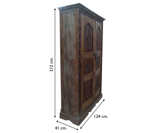 Armario de madera Marron