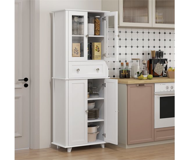 Alacena de Cocina MDF HOMCOM, hogar - cocina Blanco
