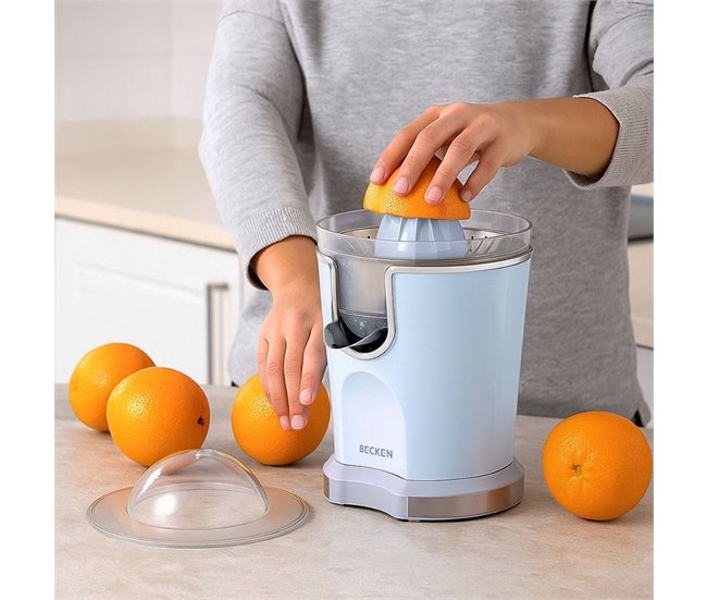 Eprimidor eléctrico Becken BCJ W con tapa protectora  ml Azul