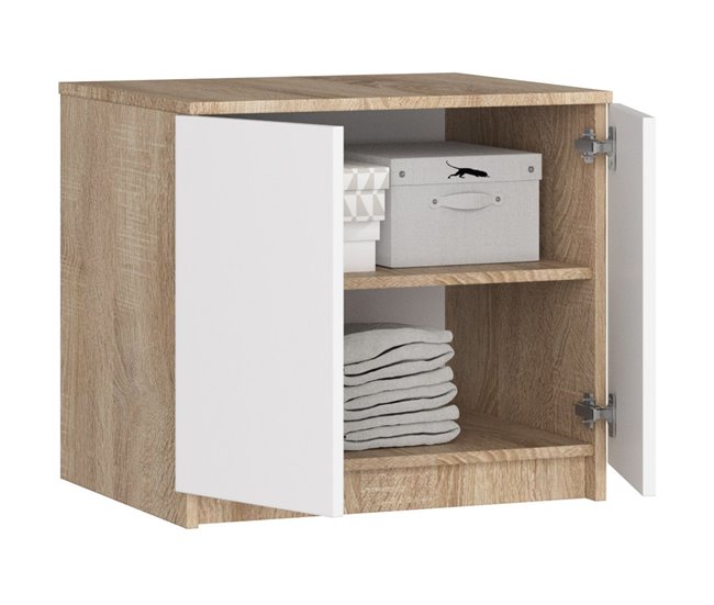 Módulo de armario AKORD S60 Extensión 60 Blanco/ Madera