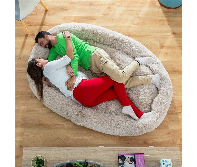 Cama de Perro para Humanos | Human Dog Bed XXL Beige