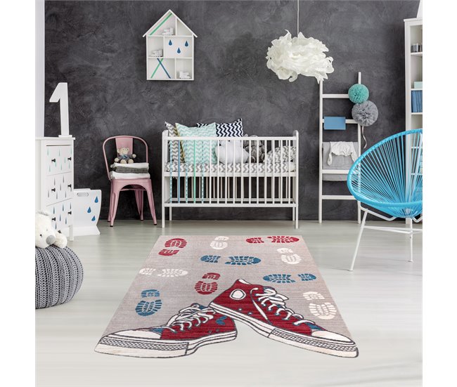 Alfombra infl TOYS 75325 Entrenadores para niños moderno Gris