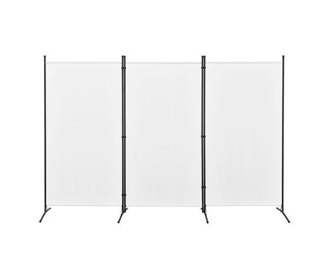 Biombo Separador de 3 Paneles Teruel Blanco