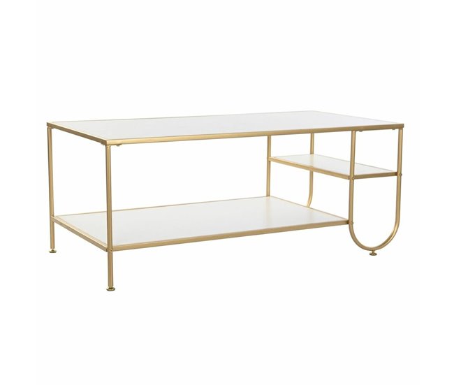 Conforama Mesa de Centro DKD Home Decor Metal MDF (110 x 55 x 45 cm)