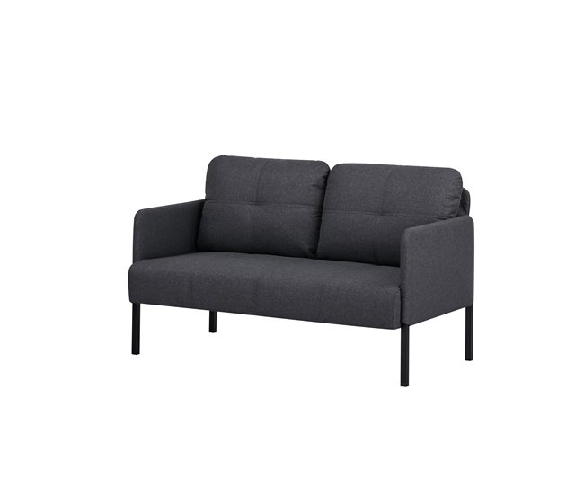 Sofá 2 plazas color gris oscuro POP Gris Oscuro