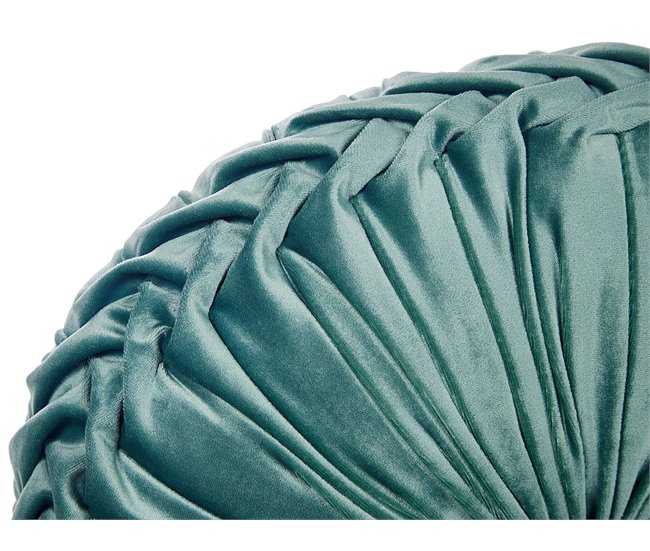 Beliani Cojín decorativo UDALA 40x40 Azul/ Verde