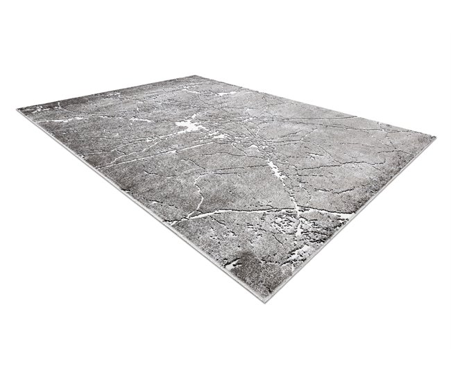 Alfombra MATEO 8036/644 Moderna Mármol estructural 120x170 Gris