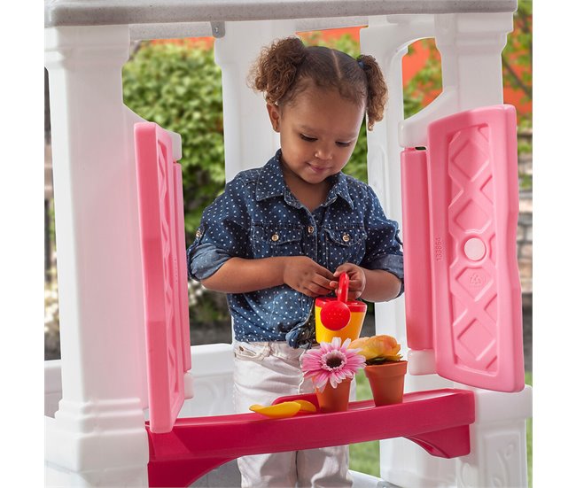 Casa Infantil de Juego Courtyard Cottage Rosa