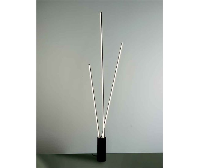 Lámpara De Pie Aluminio Serie Vertical Negro