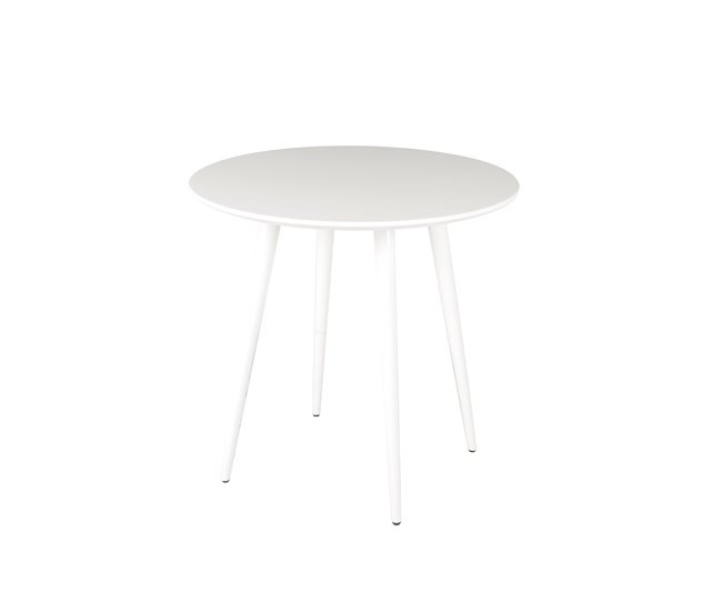 Mesa de cocina ARO fija MDF 80x80cm blanca Blanco