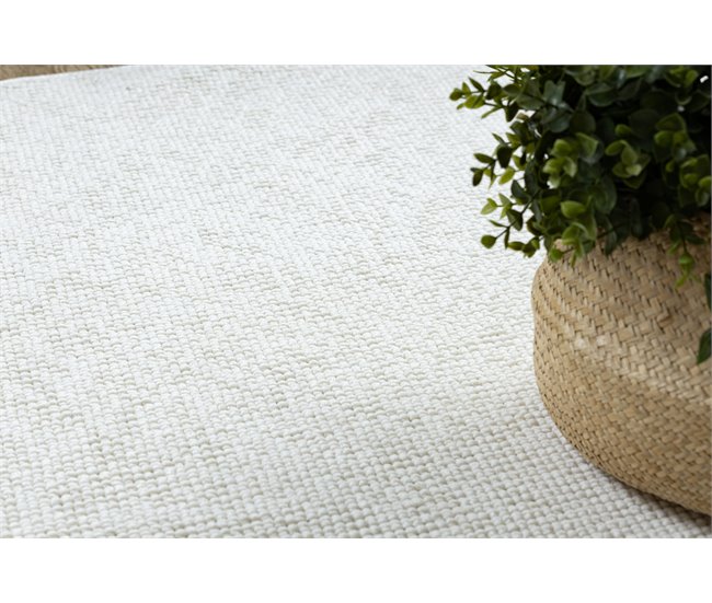 Alfombra CASABLANCA PLUS círculo 100x100 Crema