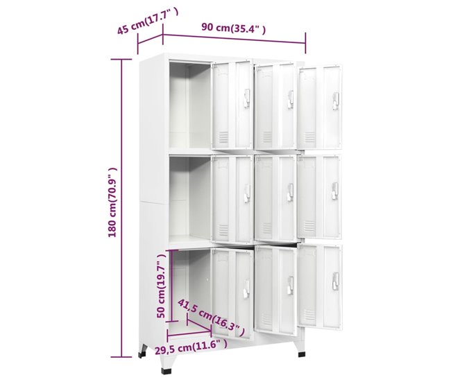 Armario Taquilla Blanco