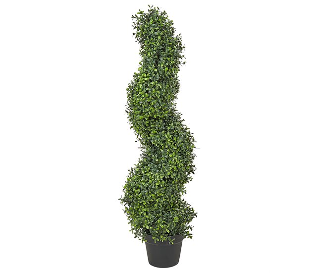Beliani Planta artificial BUXUS SPIRAL TREE Verde