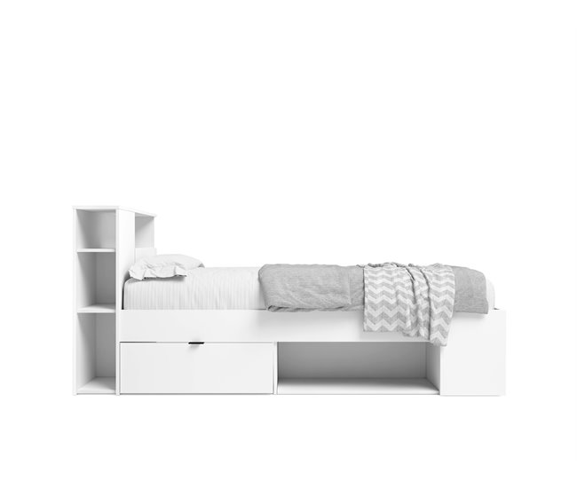 Cama compacta KOMPACT 90x190cm Blanco