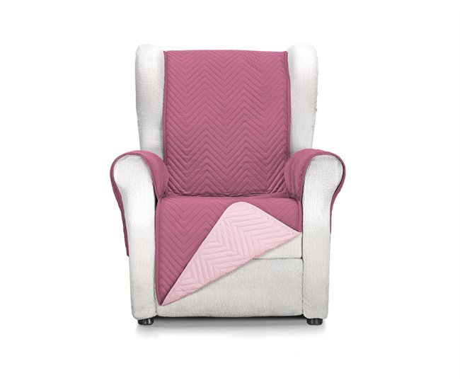 Funda cubre sofá Reversible 1 plaza Mont Berenjena