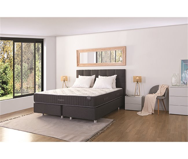 Pack ELEGANCE BED Muelles Ensacados Gris FLEX 