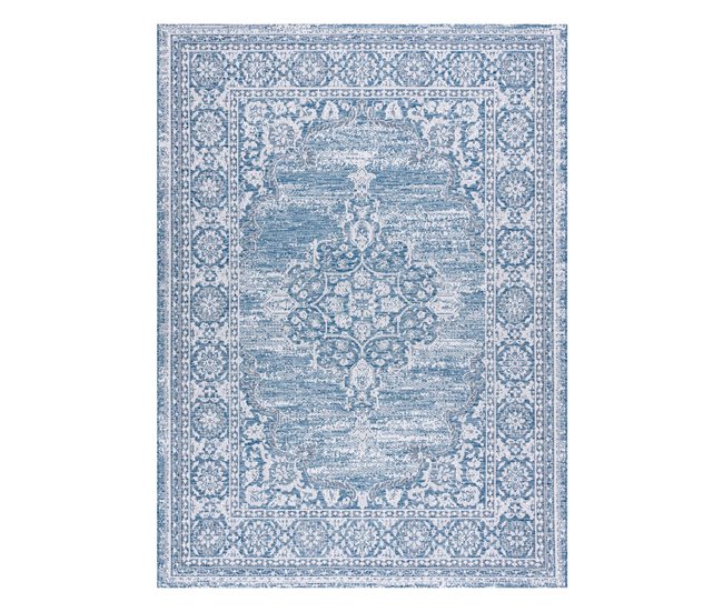 Alfombra de cuerda sisal LOFT 21213 Ornamento 60x110 Azul