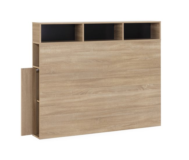 Cabecero de cama Zeus 2 puertas 9 huecos 165 Roble