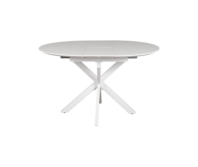 Mesa de cocina extensible ELIPSE 100/130x100cm Blanco