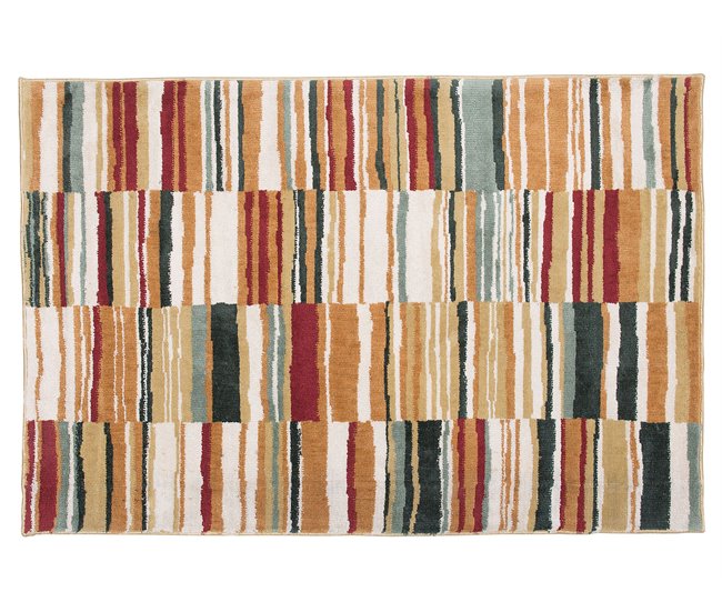 Beliani Alfombra de pelo corto FATSA 140x200 Multicolor