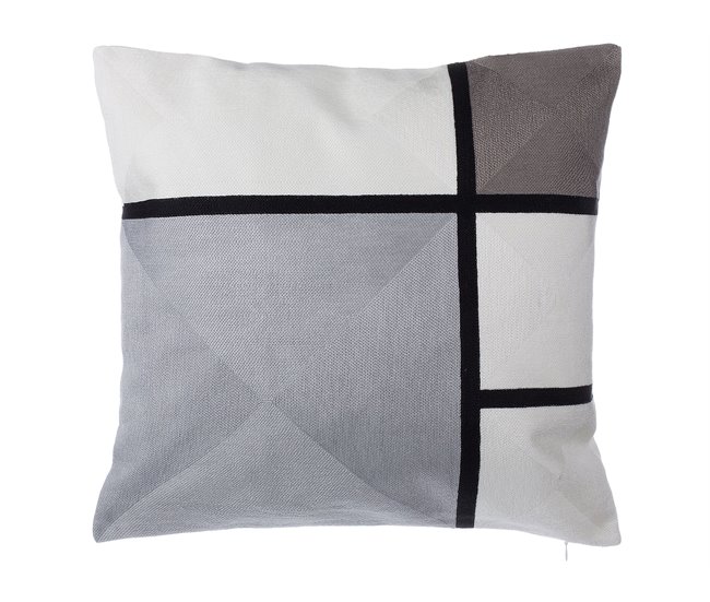 Beliani Cojín decorativo WEDELIA Gris