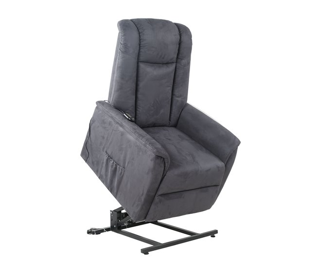 Sillón relax eléctrico microfibra MAX Gris