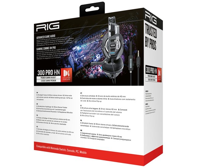 Auriculares RIG 300HN Negro