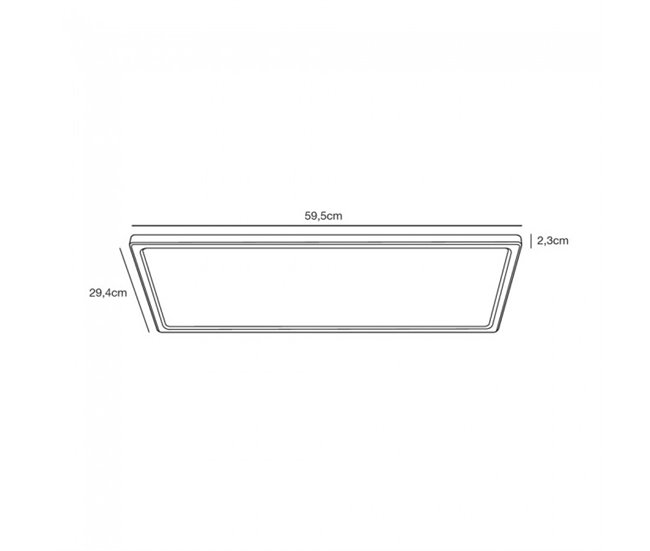 Plafón LED para baños Harlow Smart RGB (21W) Plástico Blanco