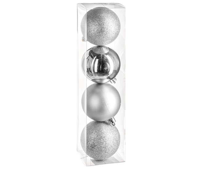 Bola de navidad Plateado