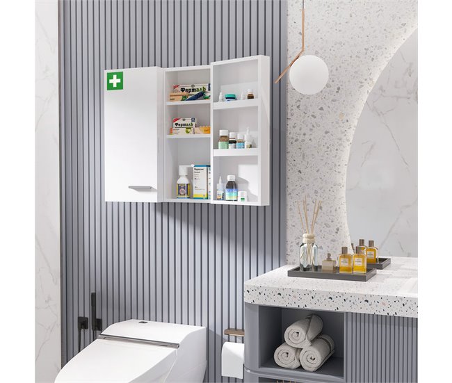 Botiquín de Medicinas Acero kleankin, ferretería - seguridad Blanco