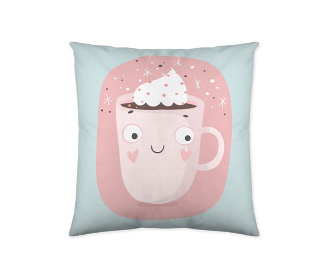 FUNDA DE COJIN VACIO FUNNY CUPS Estampado