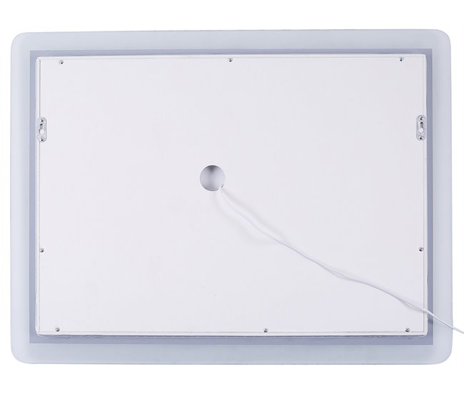 Beliani Espejo de baño CORROY Gris