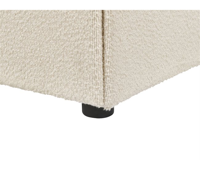 Beliani Cama con almacenaje Bouclé QUILLIEN 192x217 Beige
