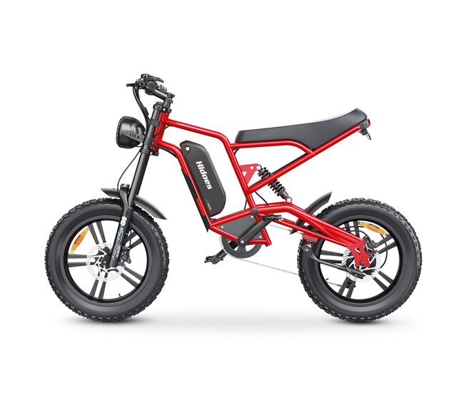 Hidoes HD-B6 Bicicleta Eléctrica - Motor 1200W Batería 48V15.6AH Rojo