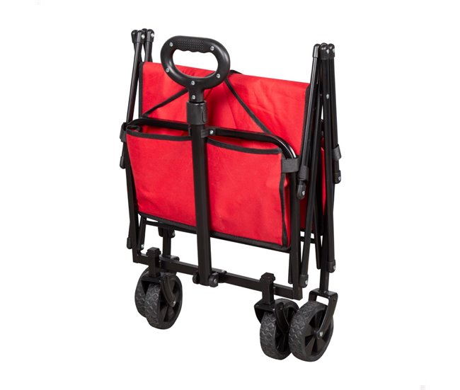 Aktive Carro playa plegable Rojo